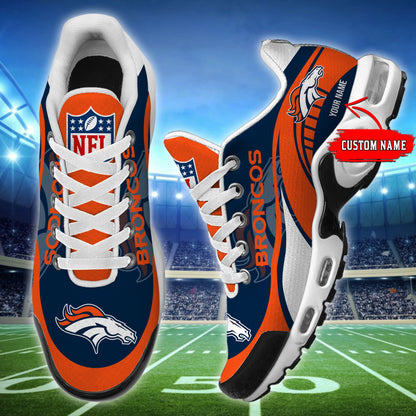 LIMITED EDITION - NEW CUSTOMIZED NFL13 DVB DENVER BRONCOS AIR MAX PLUS SNEAKERS