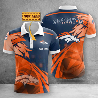 LIMITED EDITION - NEW CUSTOMIZED NFL13 DVB DENVER BRONCOS POLO SHIRT