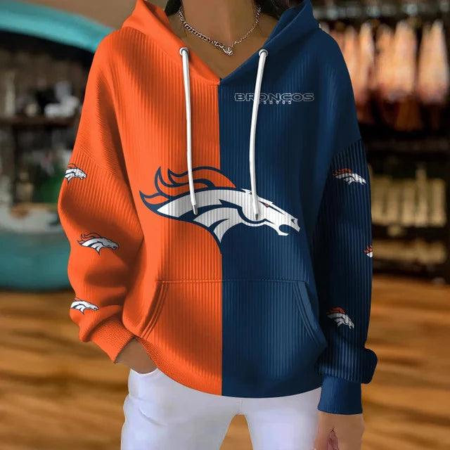 [SPECIAL OFFER] NEW CUSTOMIZED NFL13 DVB DENVER BRONCOS RIBBED HOODIE & SWEATSHIRT