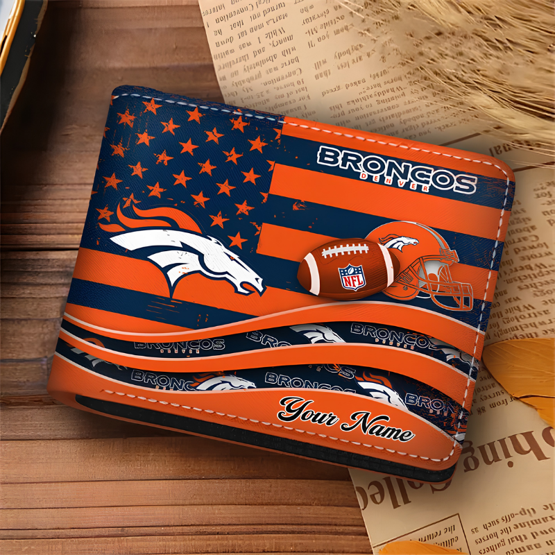 [SPECIAL OFFER] NEW CUSTOMIZED NFL13 DVB DENVER BRONCOS LEATHER WALLET