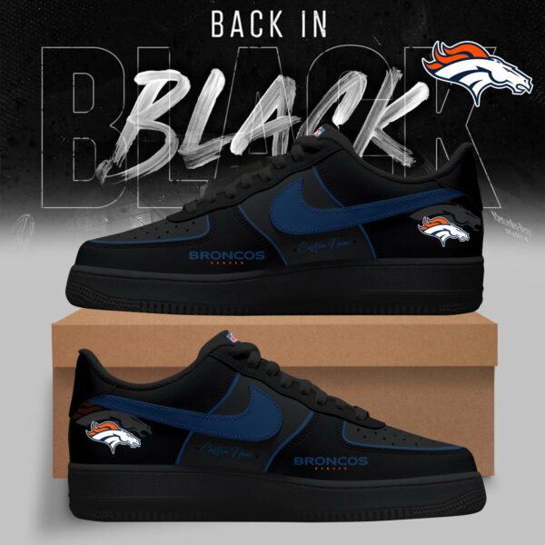 LIMITED EDITION - NEW CUSTOMIZED NFL13 DVB DENVER BRONCOS AF1 SNEAKERS