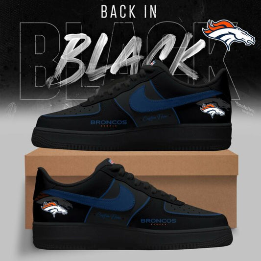 LIMITED EDITION - NEW CUSTOMIZED NFL13 DVB DENVER BRONCOS AF1 SNEAKERS