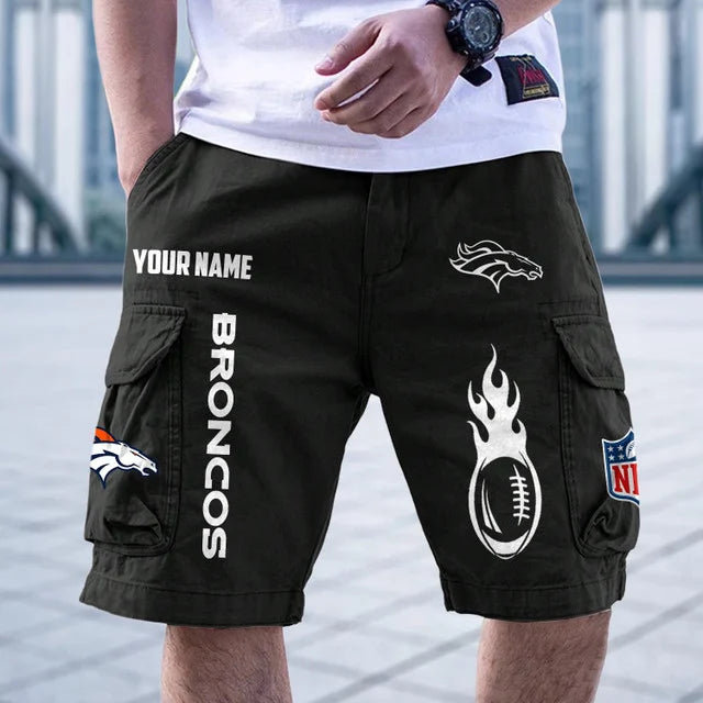 [SPECIAL OFFER] NEW CUSTOMIZED NFL13 DVB DENVER BRONCOS CARGO SHORTS