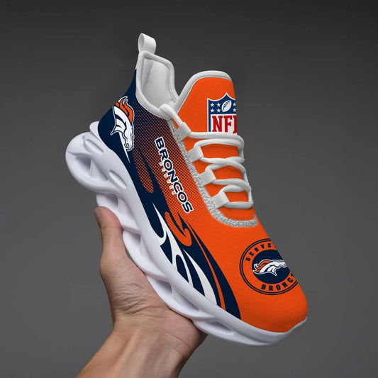 LIMITED EDITION - NEW CUSTOMIZED NFL13 DVB DENVER BRONCOS UNISEX MAX SOUL SHOES