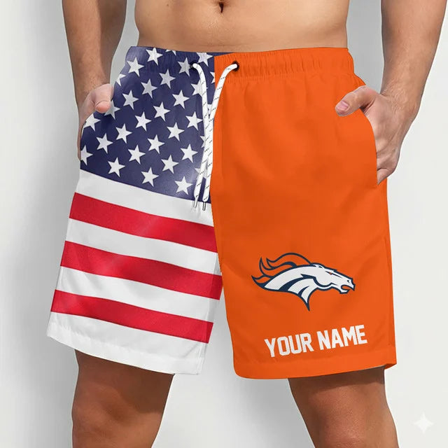 LIMITED EDITION - NEW CUSTOMIZED NFL13 DVB DENVER BRONCOS SHORT PANTS