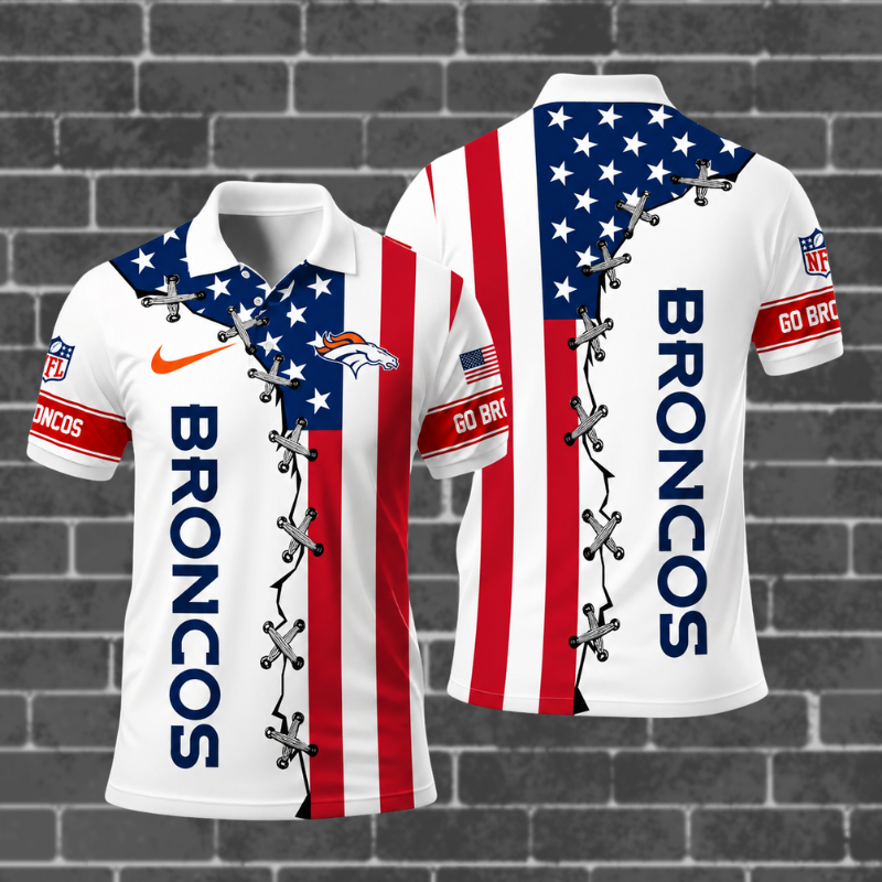 [SPECIAL OFFER] NEW CUSTOMIZED NFL13 DVB DENVER BRONCOS POLO SHIRT