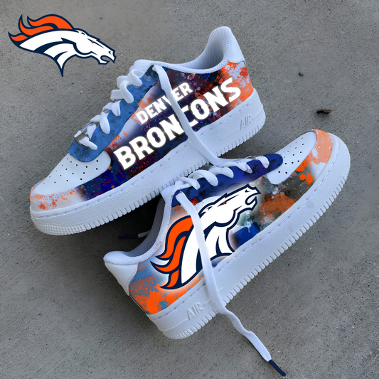[SPECIAL OFFER] NEW CUSTOMIZED NFL13 DVB DENVER BRONCOS AF1 SNEAKERS