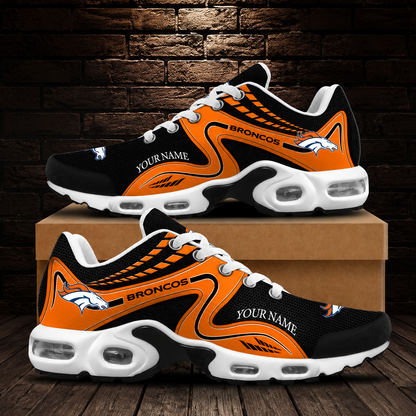 LIMITED EDITION - NEW CUSTOMIZED NFL13 DVB DENVER BRONCOS AIR MAX PLUS SNEAKERS
