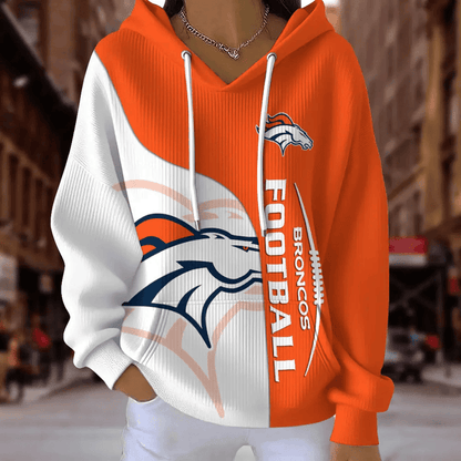 [SPECIAL OFFER] NEW CUSTOMIZED NFL13 DVB DENVER BRONCOS RIBBED HOODIE & SWEATSHIRT