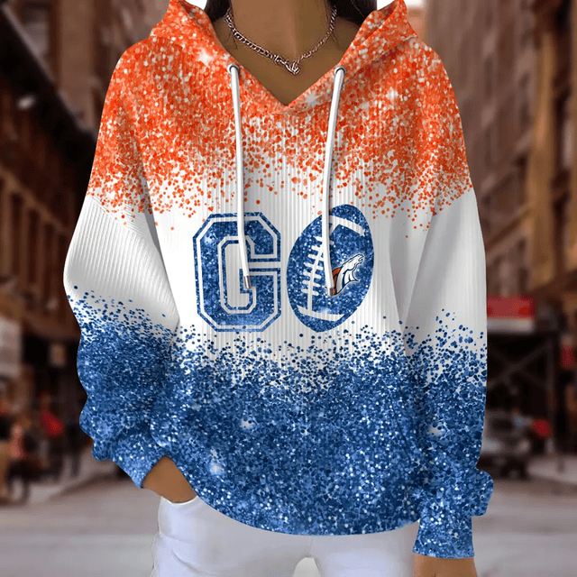 [SPECIAL OFFER] NEW CUSTOMIZED NFL13 DVB DENVER BRONCOS RIBBED HOODIE & SWEATSHIRT