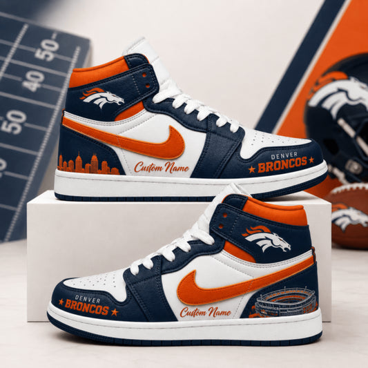 [SPECIAL OFFER] NEW CUSTOMIZED NFL13 DVB DENVER BRONCOS AIR JORDAN 1