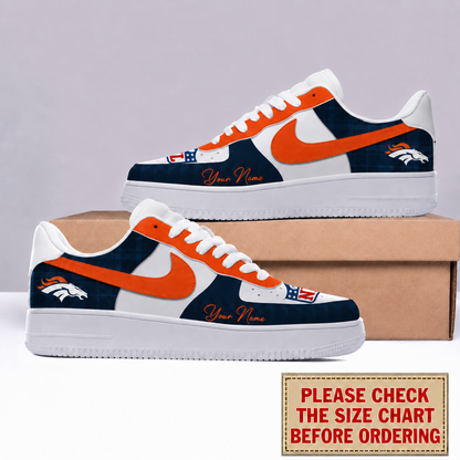 LIMITED EDITION - NEW CUSTOMIZED NFL13 DVB DENVER BRONCOS AF1 SHOES