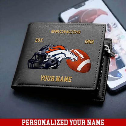 LIMITED EDITION - NEW CUSTOMIZED NFL13 DVB DENVER BRONCOS LEATHER WALLET