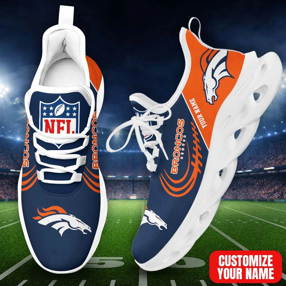 LIMITED EDITION - NEW CUSTOMIZED NFL13 DVB DV BRONCOS PREMIUM CLUNKY SNEAKERS
