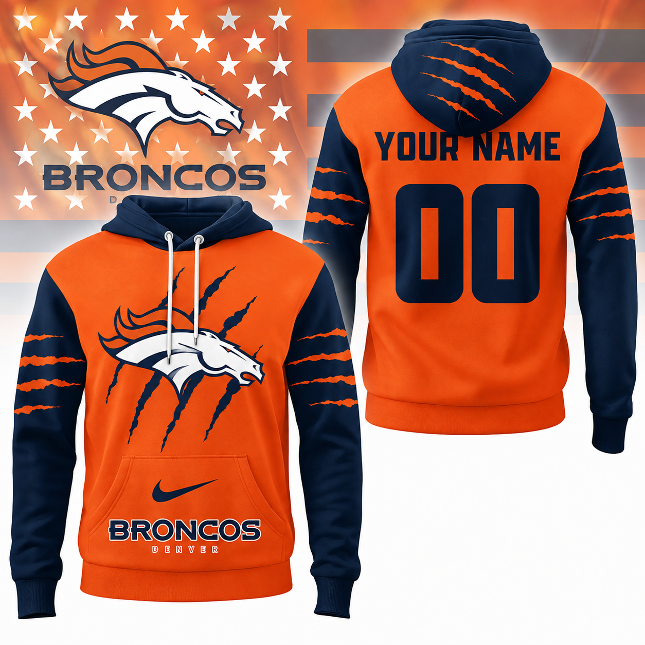 LIMITED EDITION - NEW CUSTOMIZED NFL13 DVB DENVER BRONCOS T-SHIRT, POLO SHIRT, ZIP POLO SHIRT, SWEATSHIRT, HOODIE & ZIP HOODIE