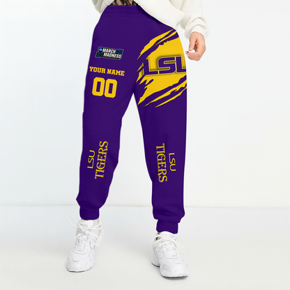 LIMITED EDITION - NEW CUSTOMIZED NCAA FBS13 LST LSU TIGERS UNISEX LONG PANTS