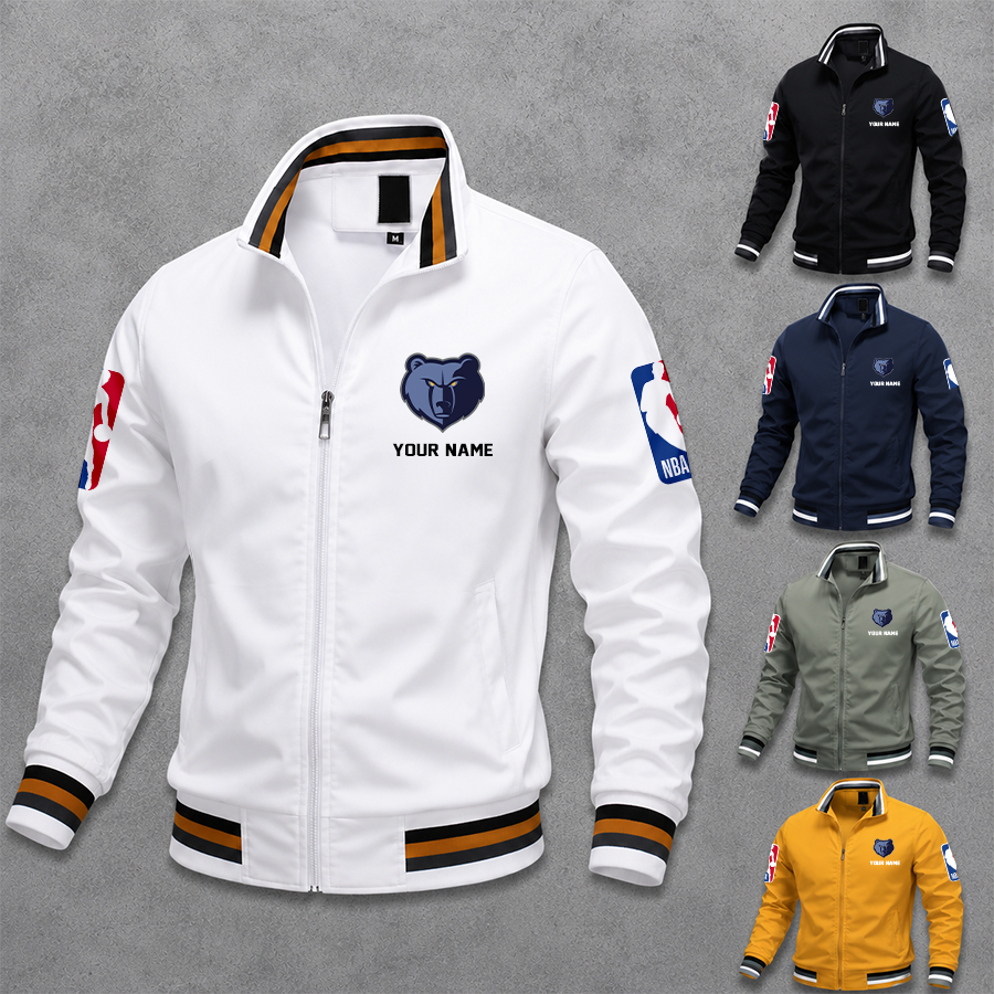 [HOT DEAL] NEW CUSTOMIZED NBA13 MGR MEMPHIS GRIZZLIES MULTICOLOR MEN'S CASUAL JACKET