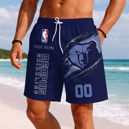 LIMITED EDITION - NEW CUSTOMIZED NBA13 MGR MEMPHIS GRIZZLIES SHORT PANTS