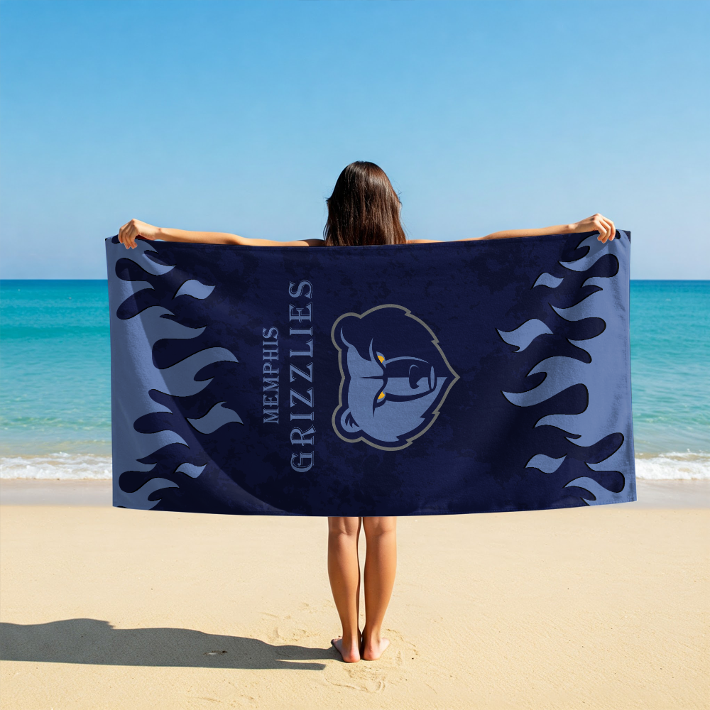 LIMITED EDITION - NEW CUSTOMIZED NBA13 MGR MEMPHIS GRIZZLIES BEACH TOWEL FOR FAN
