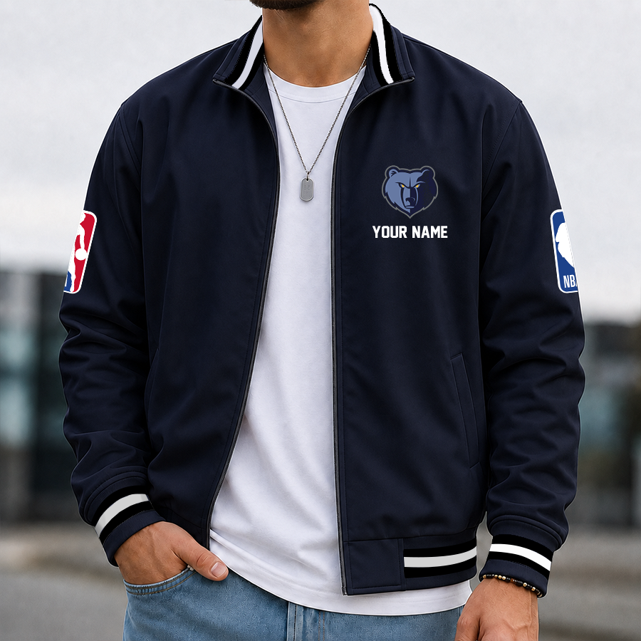 [HOT DEAL] NEW CUSTOMIZED NBA13 MGR MEMPHIS GRIZZLIES MULTICOLOR MEN'S CASUAL JACKET