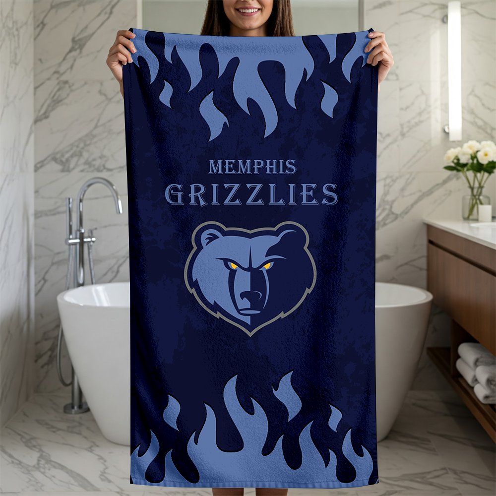 LIMITED EDITION - NEW CUSTOMIZED NBA13 MGR MEMPHIS GRIZZLIES BEACH TOWEL FOR FAN