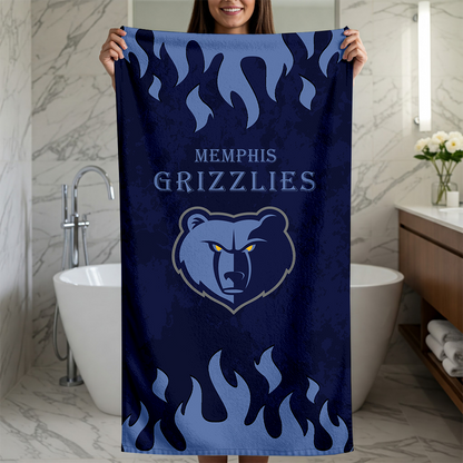 LIMITED EDITION - NEW CUSTOMIZED NBA13 MGR MEMPHIS GRIZZLIES BEACH TOWEL FOR FAN