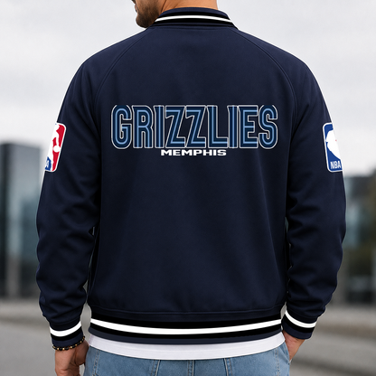 [HOT DEAL] NEW CUSTOMIZED NBA13 MGR MEMPHIS GRIZZLIES MULTICOLOR MEN'S CASUAL JACKET