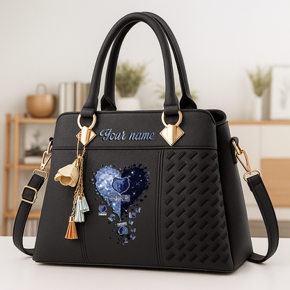 LIMITED EDITION - NEW CUSTOMIZED NBA13 MGR MEMPHIS GRIZZLIES ZIP HANDBAG MULTICOLOR