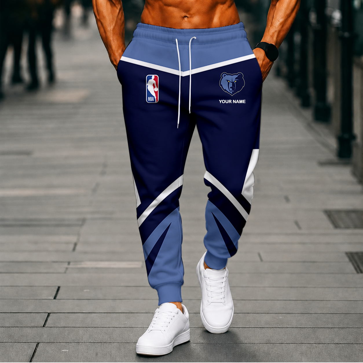 LIMITED EDITION - NEW CUSTOMIZED NBA13 MGR MEMPHIS GRIZZLIES SWEATPANTS