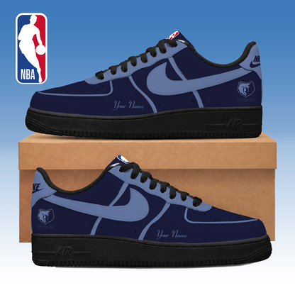 LIMITED EDITION - NEW CUSTOMIZED NBA13 MGR MEMPHIS GRIZZLIES AF1 SNEAKERS