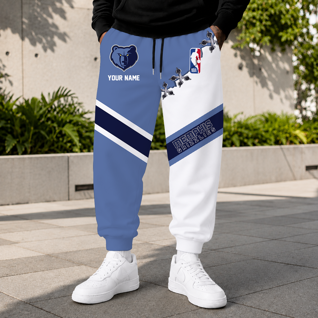 ELITE EDITION - NEW CUSTOMIZED NBA13 MGR MEMPHIS GRIZZLIES SWEATPANTS