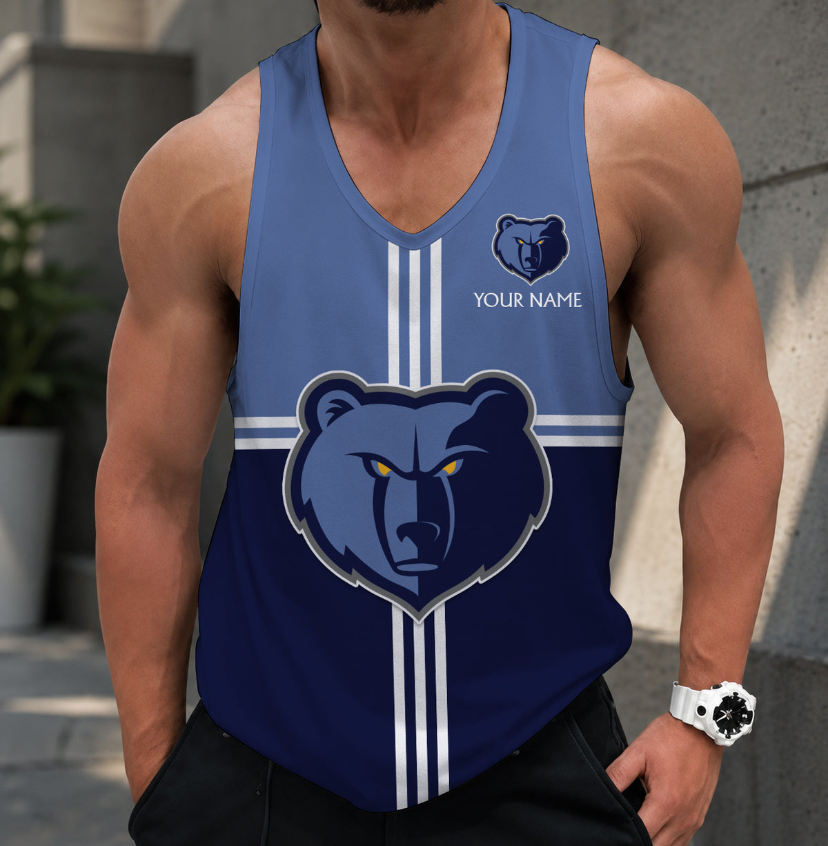LIMITED EDITION - NEW CUSTOMIZED NBA13 MGR MEMPHIS GRIZZLIES MEN'S TANK TOP