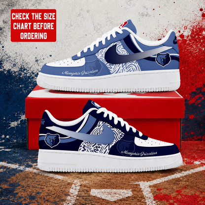 VIRAL EDITION - NEW CUSTOMIZED NBA13 MGR MEMPHIS GRIZZLIES AF1 SNEAKERS