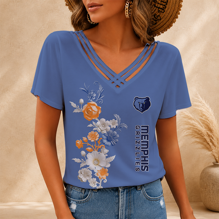 [HOT DEAL] NEW CUSTOMIZED NBA13 MGR MEMPHIS GRIZZLIES V-NECK SHIRT