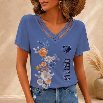 [HOT DEAL] NEW CUSTOMIZED NBA13 MGR MEMPHIS GRIZZLIES V-NECK SHIRT