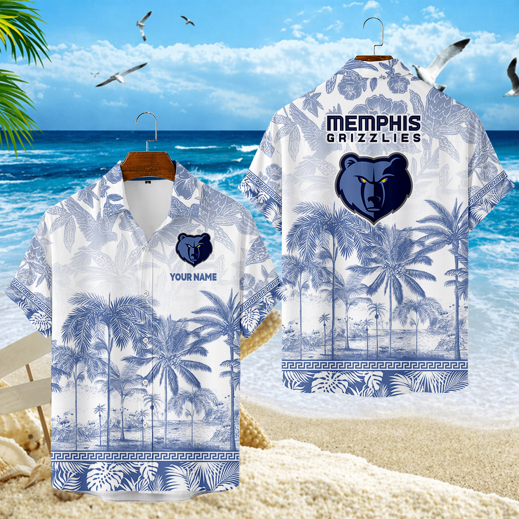 FINAL CLEARANCE - NEW CUSTOMIZED NBA13 MGR MEMPHIS GRIZZLIES UNISEX HAWAIIAN SHIRT