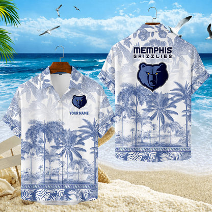 FINAL CLEARANCE - NEW CUSTOMIZED NBA13 MGR MEMPHIS GRIZZLIES UNISEX HAWAIIAN SHIRT