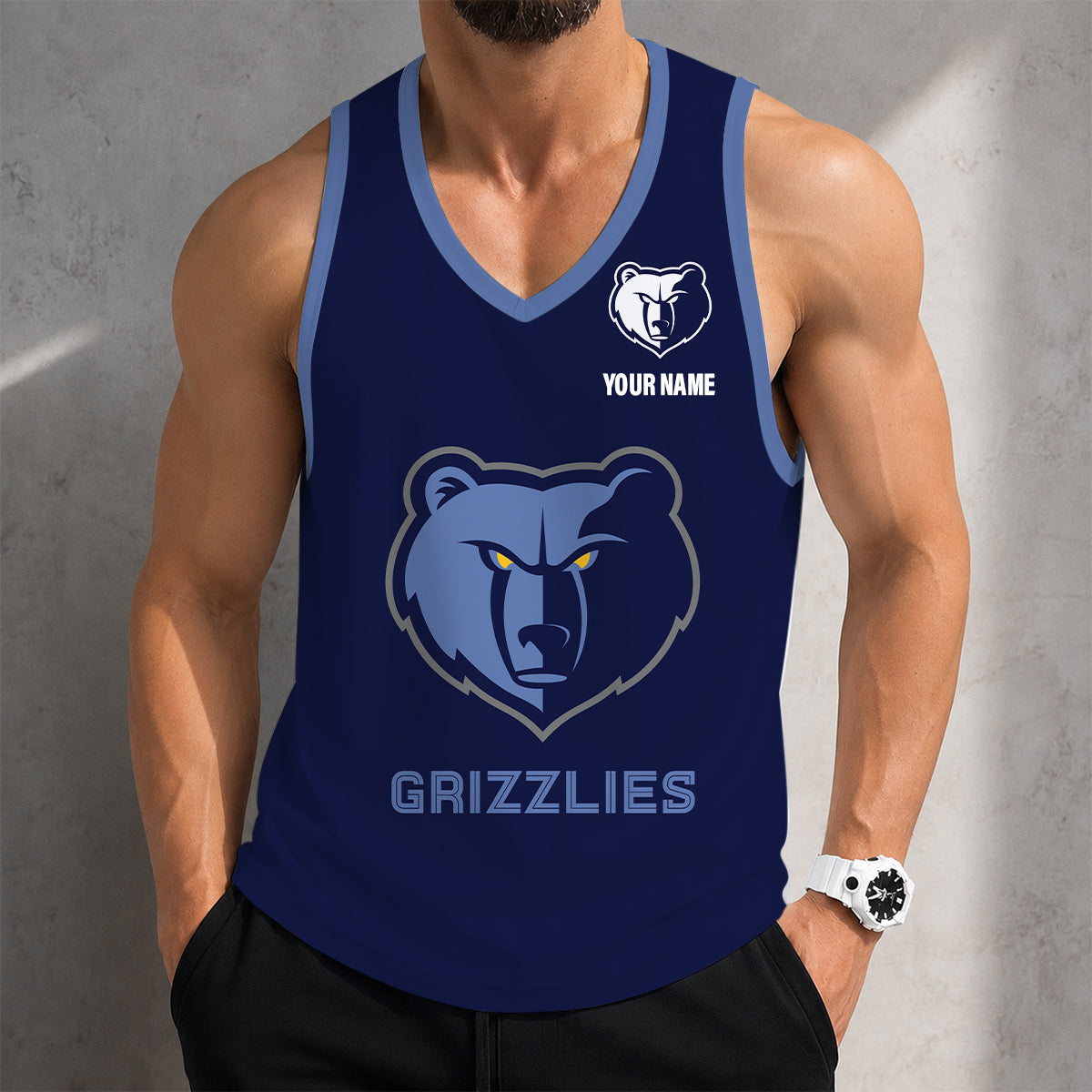 LIMITED EDITION - NEW CUSTOMIZED NBA13 MGR MEMPHIS GRIZZLIES UNISEX TANK TOP