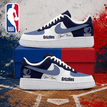 MEGA SALE - NEW CUSTOMIZED NBA13 MGR MEMPHIS GRIZZLIES AF1 SNEAKERS