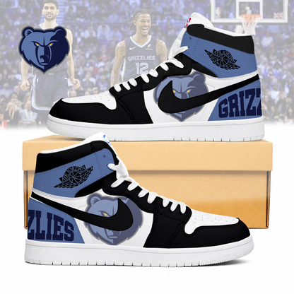 LIMITED EDITION - NEW CUSTOMIZED NBA13 MGR MEMPHIS GRIZZLIES AIR JORDAN SNEAKERS