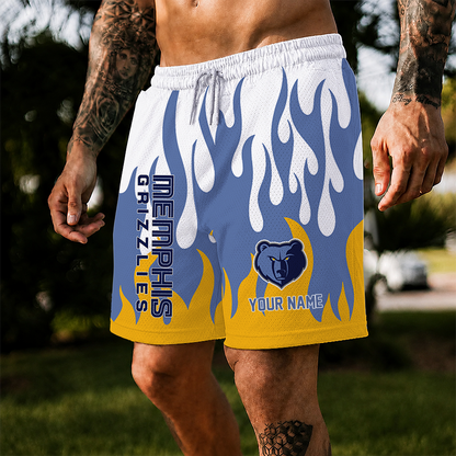 [HOT DEAL] NEW CUSTOMIZED NBA13 MGR MEMPHIS GRIZZLIES SHORT PANTS