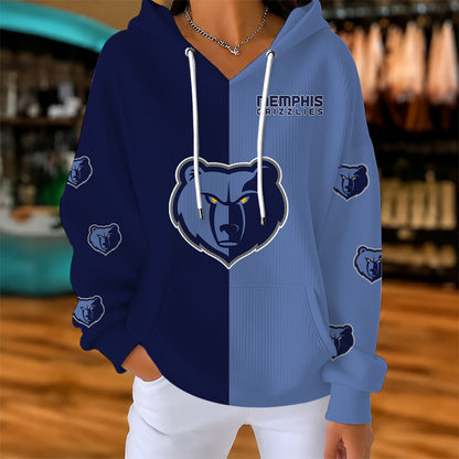 [HOT DEAL] NEW CUSTOMIZED NBA13 MGR MEMPHIS GRIZZLIES  RIBBED HOODIE & SWEATSHIRT