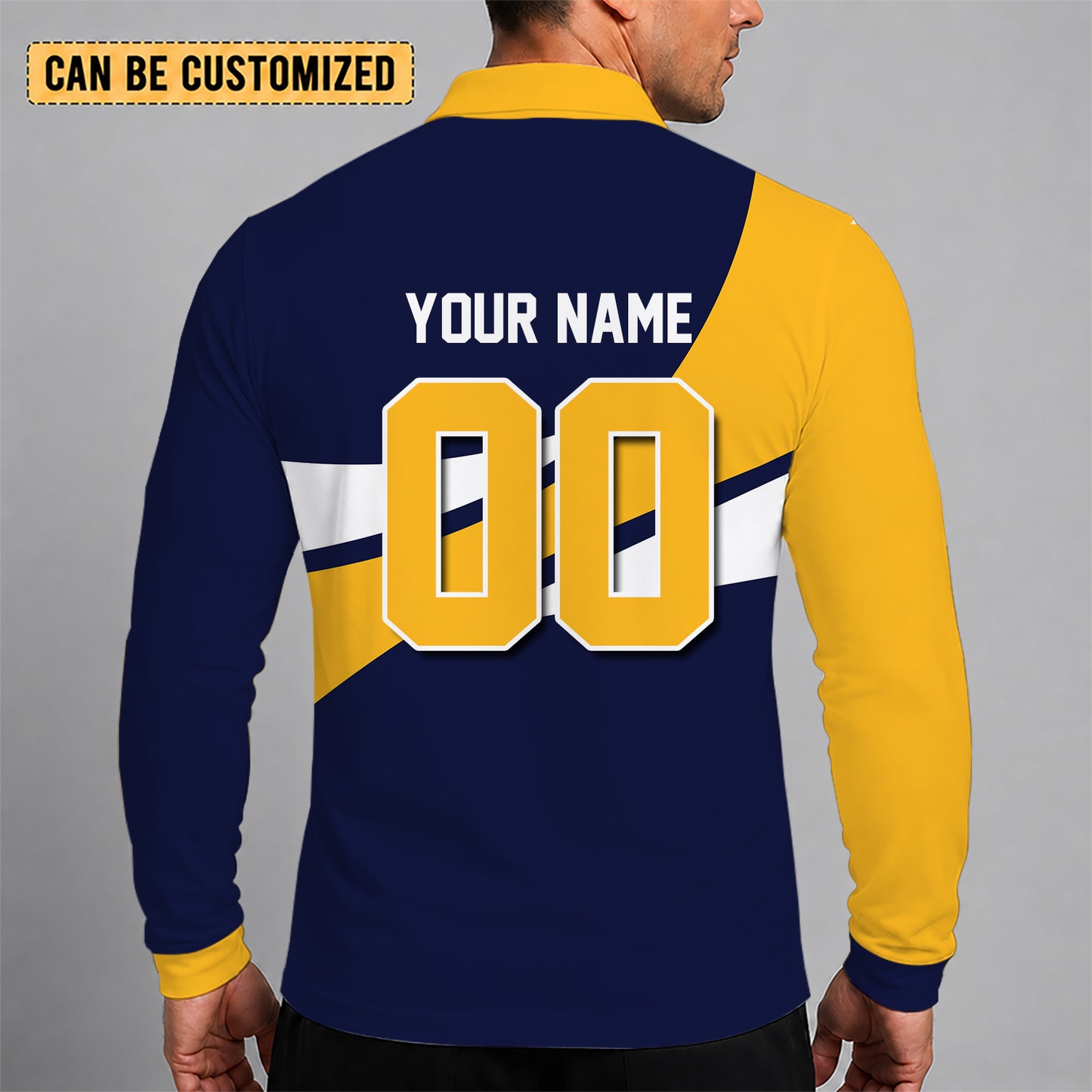 [HOT DEAL] NEW CUSTOMIZED NBA13 MGR MEMPHIS GRIZZLIES MEN LONG SLEEVE POLO