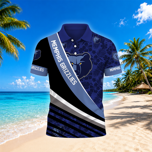 [HOT DEAL] NEW CUSTOMIZED NBA13 MGR MEMPHIS GRIZZLIES POLO SHIRT
