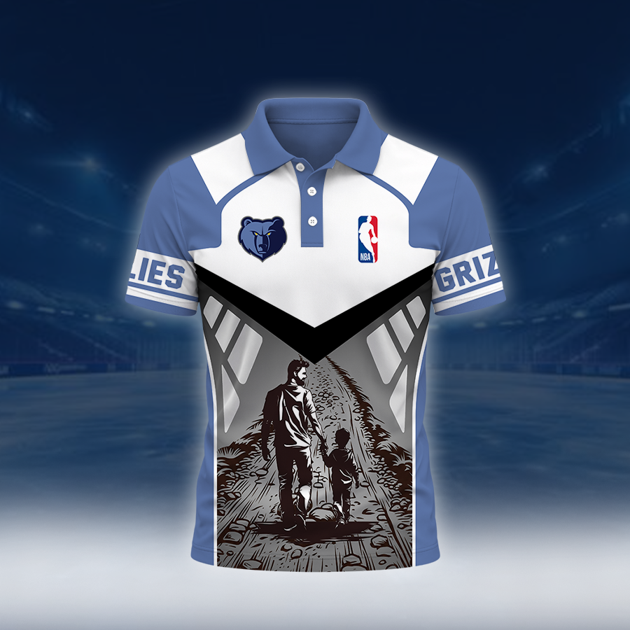 LIMITED EDITION - NEW CUSTOMIZED NBA13 MGR MEMPHIS GRIZZLIES POLO SHIRT