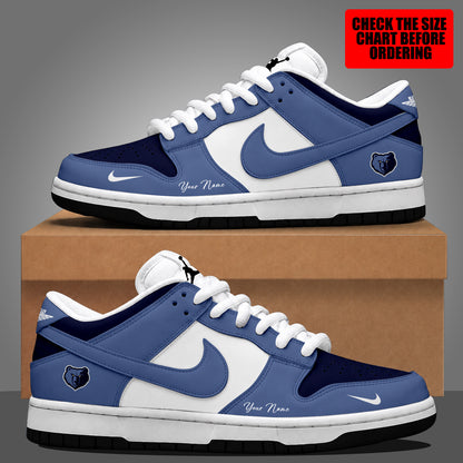 [HOT DEAL] NEW CUSTOMIZED NBA13 MGR MEMPHIS GRIZZLIES DUNK LOW SHOES