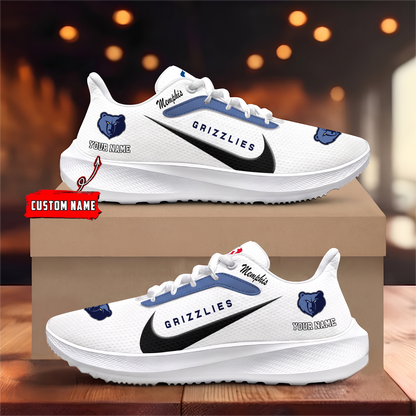 [HOT DEAL] NEW CUSTOMIZED NBA13 MGR MEMPHIS GRIZZLIES ROAD RUNNING SHOES