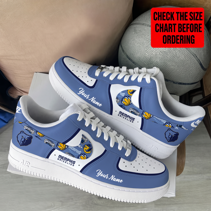 LIMITED EDITION - NEW CUSTOMIZED NBA13 MGR MEMPHIS GRIZZLIES AF1 SHOES