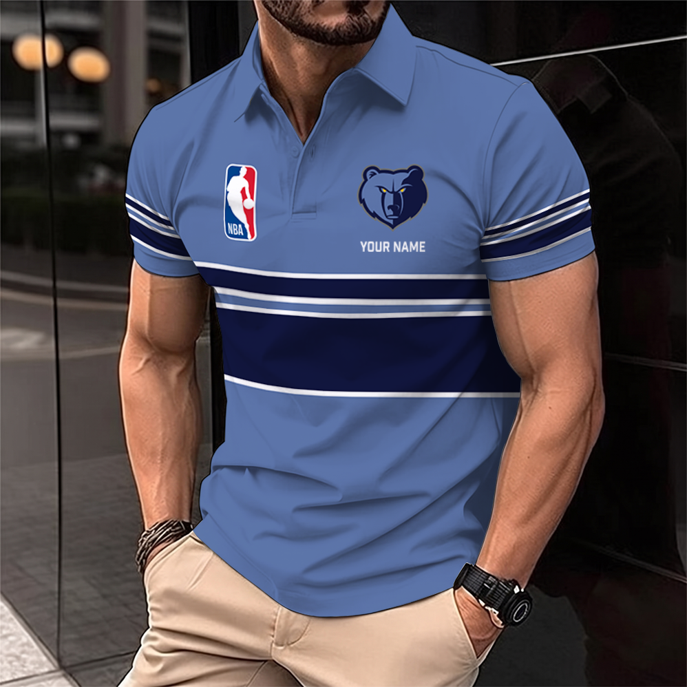 [HOT DEAL] NEW CUSTOMIZED NBA13 MGR MEMPHIS GRIZZLIES POLO SHIRT