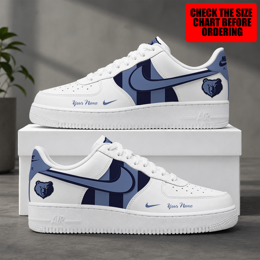 [HOT DEAL] NEW CUSTOMIZED NBA13 MGR MEMPHIS GRIZZLIES AF1 SHOES